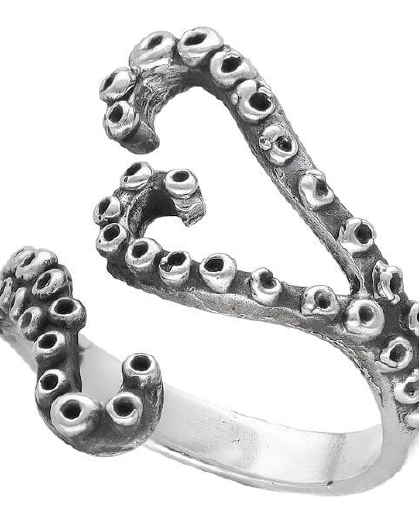pakilia Silber Ring Tentakel Fair-Trade und handmade – Ansicht 2