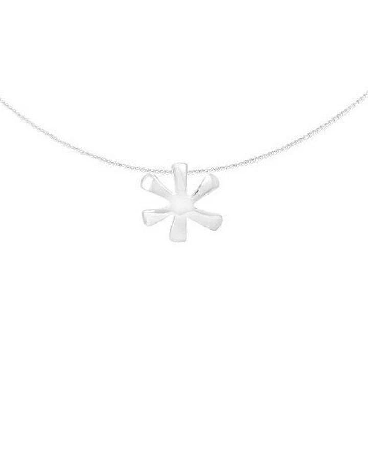 pakilia Silber Kette Blume Fair-Trade und handmade