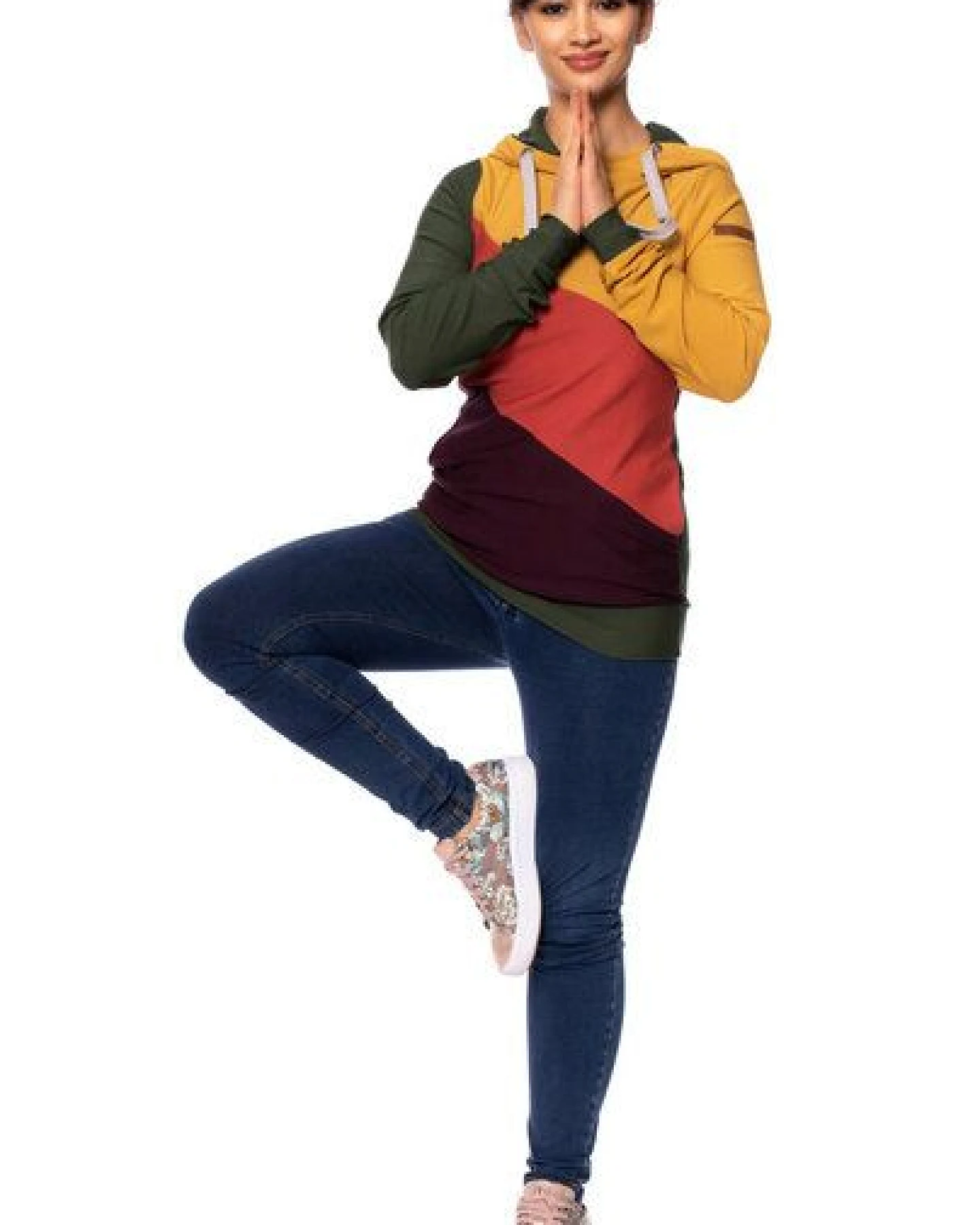 Milchshake LILAN warmer Umstands- und Stillpullover Hoodie aus softer Bio Baumwolle – Ansicht 3