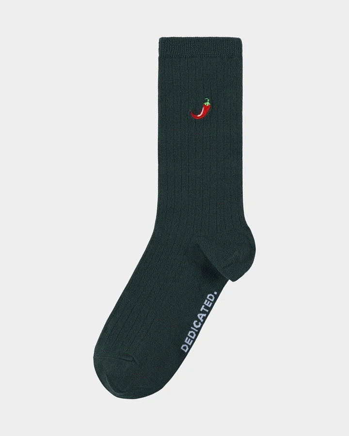Socken Rib Knivsta Chili Grün