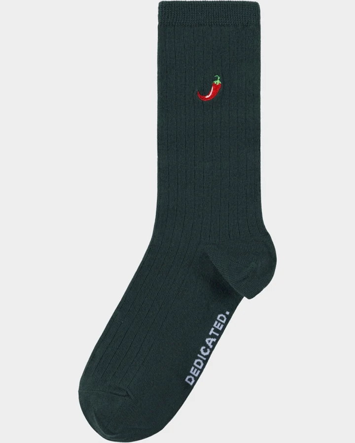 Socken Rib Knivsta Chili Grün
