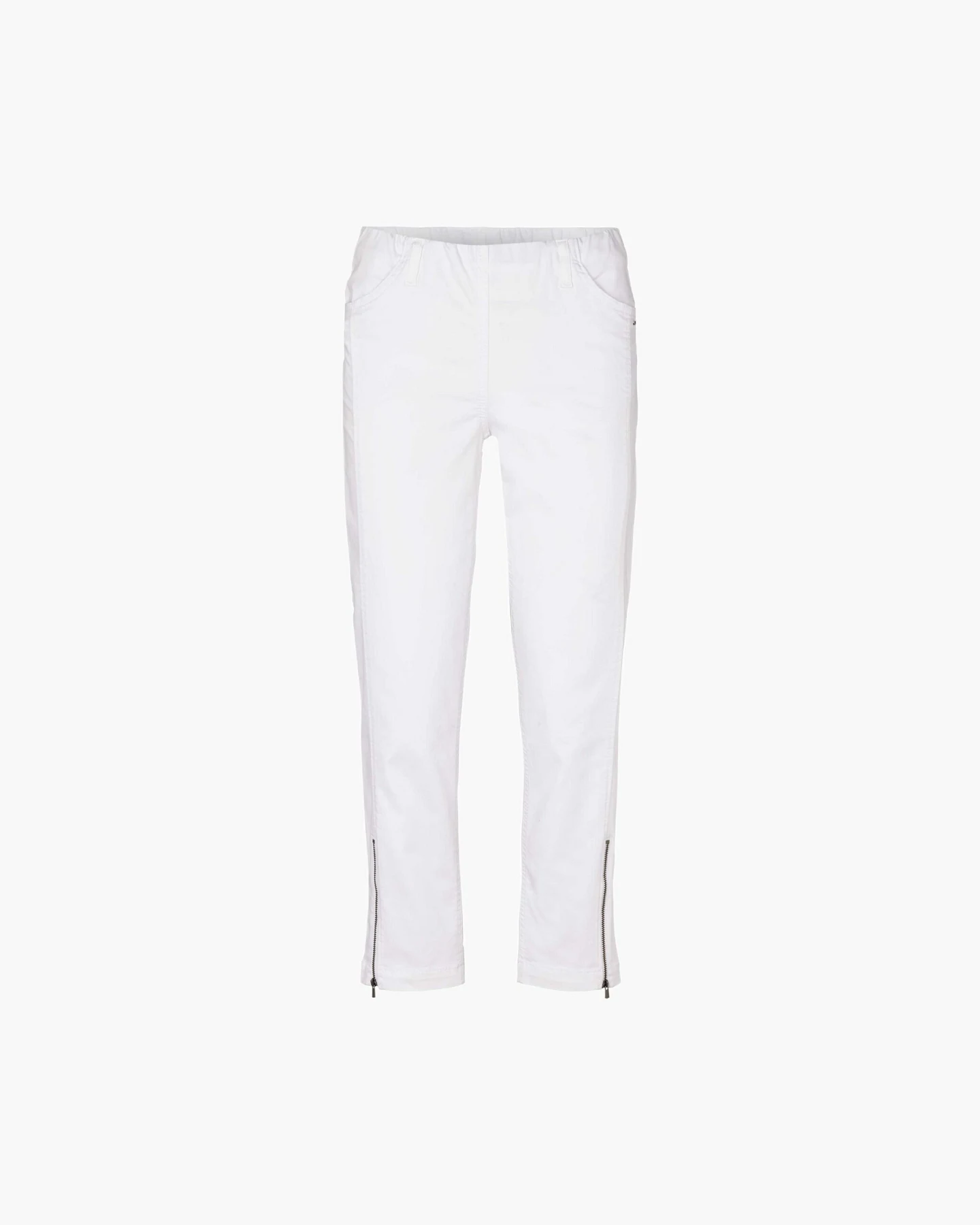 LAURIE Damen vegan Hose Regular Crop Piper Weiß – Ansicht 2