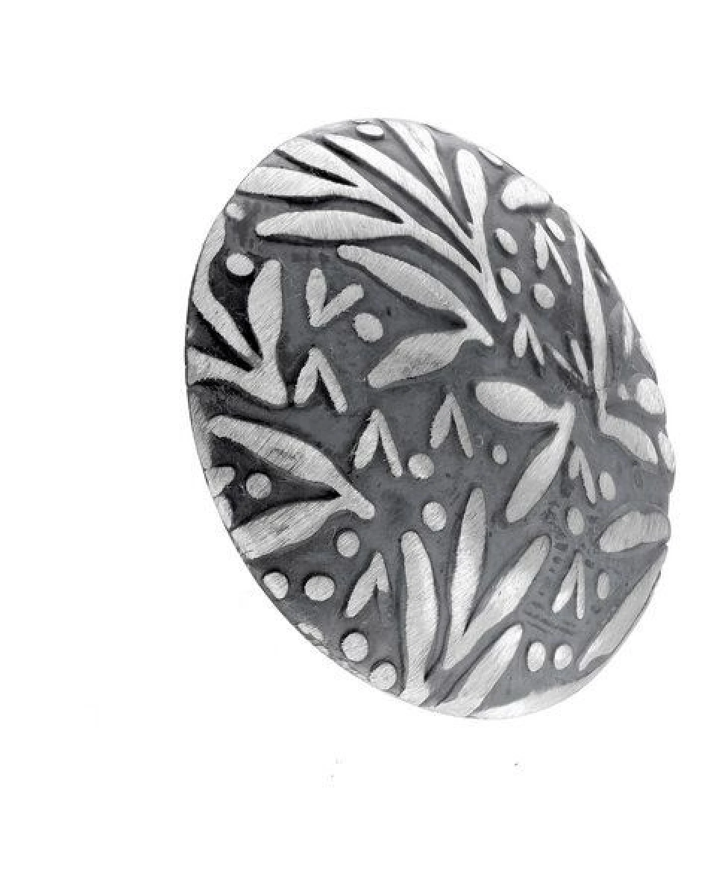 pakilia Silber Kette Blättermuster Fair-Trade und handmade – Ansicht 3