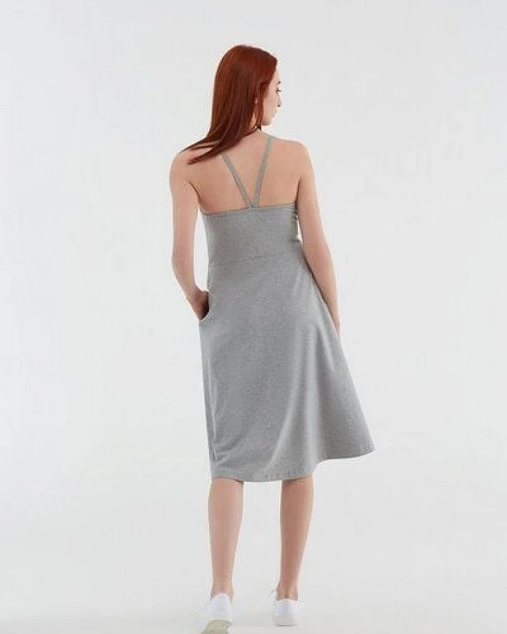 Leela Cotton Damen Trägerkleid Bio-Baumwolle Jersey Kleid Sommerkleid 1734