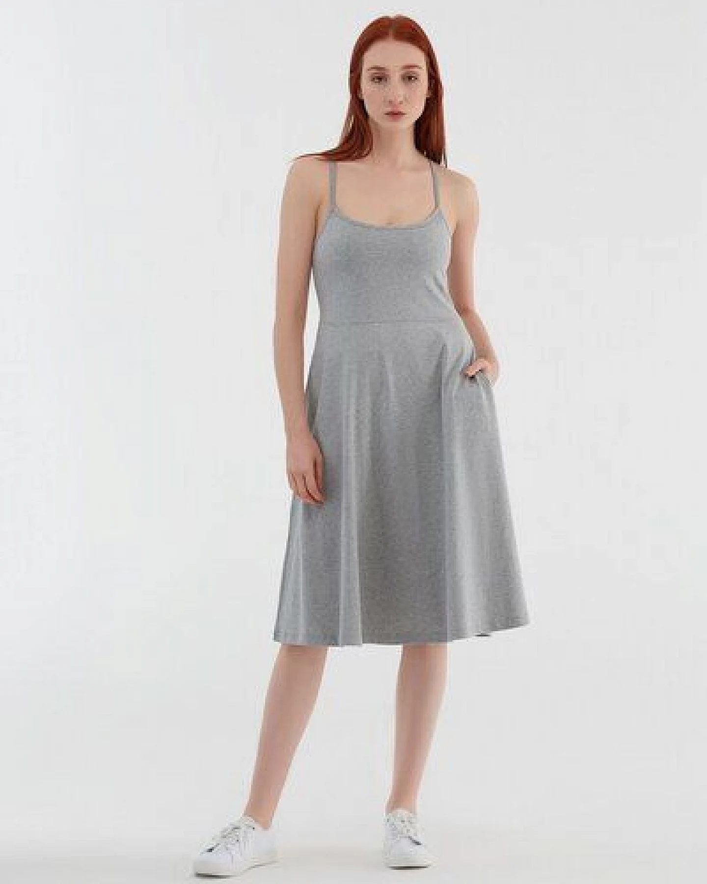Leela Cotton Damen Trägerkleid Bio-Baumwolle Jersey Kleid Sommerkleid 1734 – Ansicht 2