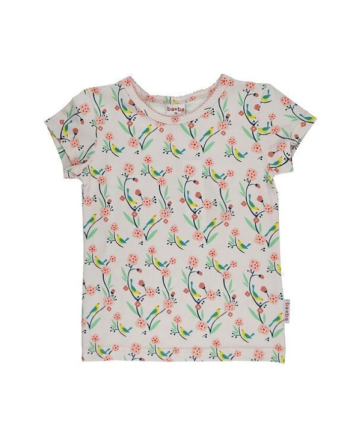 Baba Babywear T-Shirt mit Blumen und Vögeln