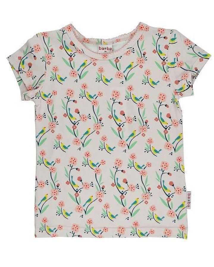 Baba Babywear T-Shirt mit Blumen und Vögeln