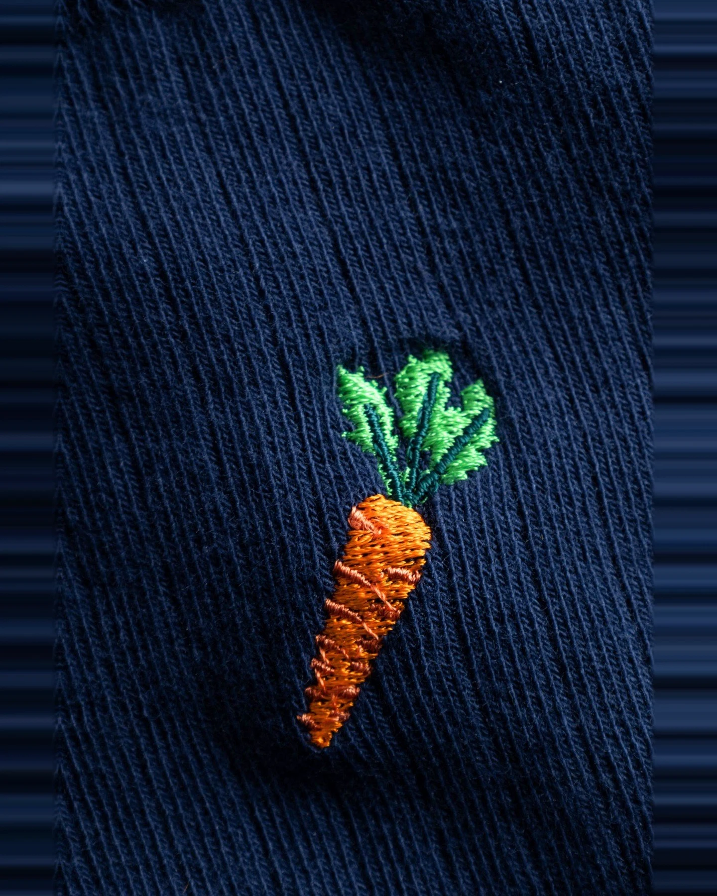 Socken Rib Knivsta Carrot Blau – Ansicht 2