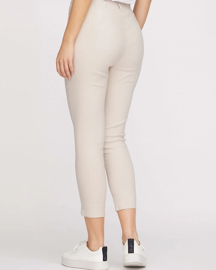 LAURIE Damen vegan Slim Crop Pants Elizabeth Grey Sand