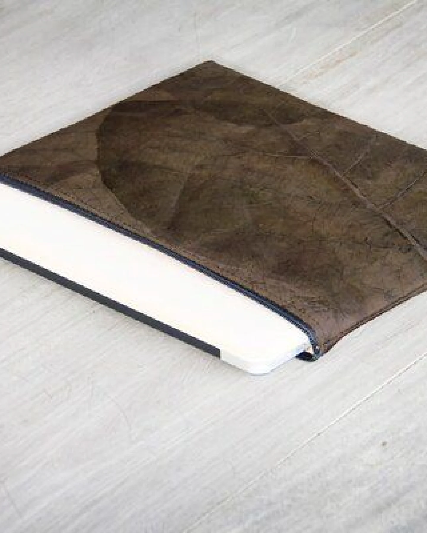 BY COPALA Nachhaltige 15–16 Zoll Laptoptasche aus Teak-Blattleder – Ansicht 3