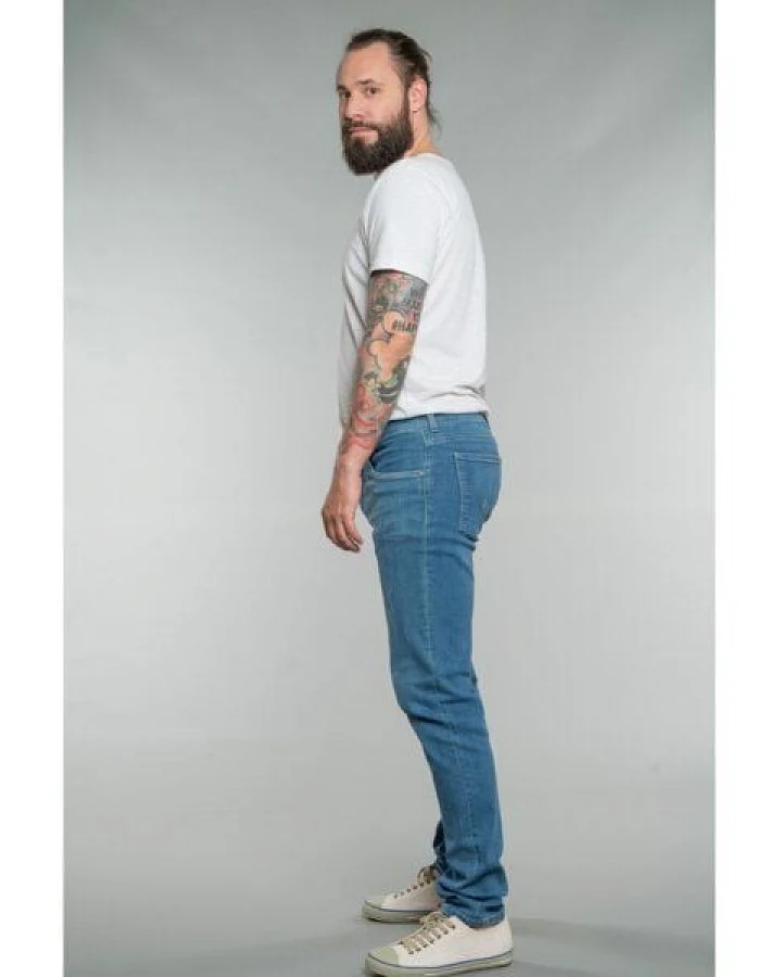 Feuervogl Slim Fit / Mid Rise Jeans Finn SUMMERBLUE