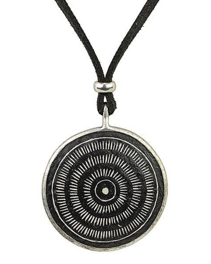 Mambu Design Upcycling Halskette - Aura - Straußeneischmuck