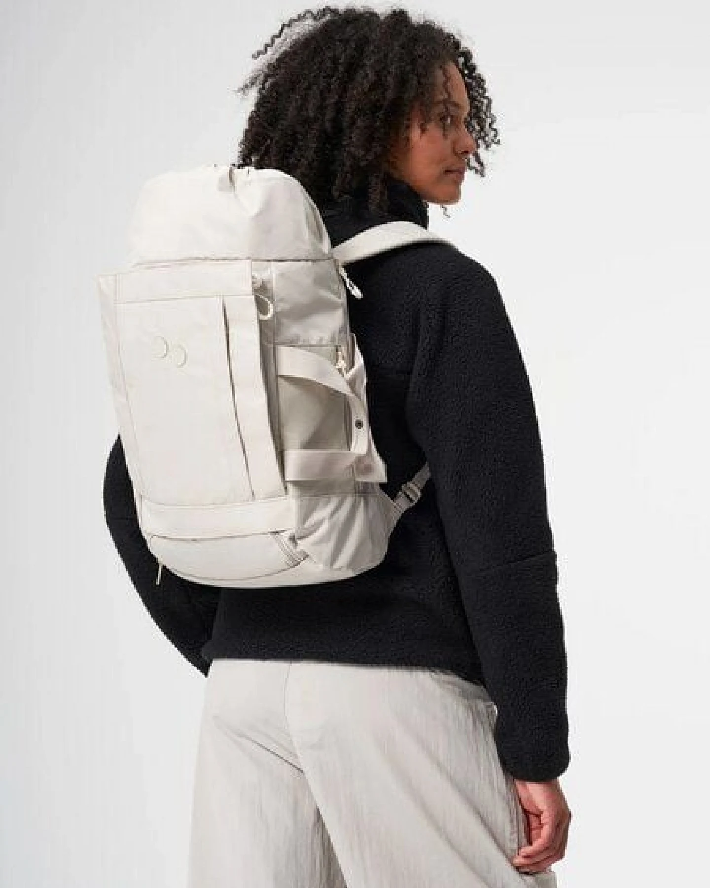 pinqponq Rucksack - Blok Medium - aus recyceltem Polyester – Ansicht 2