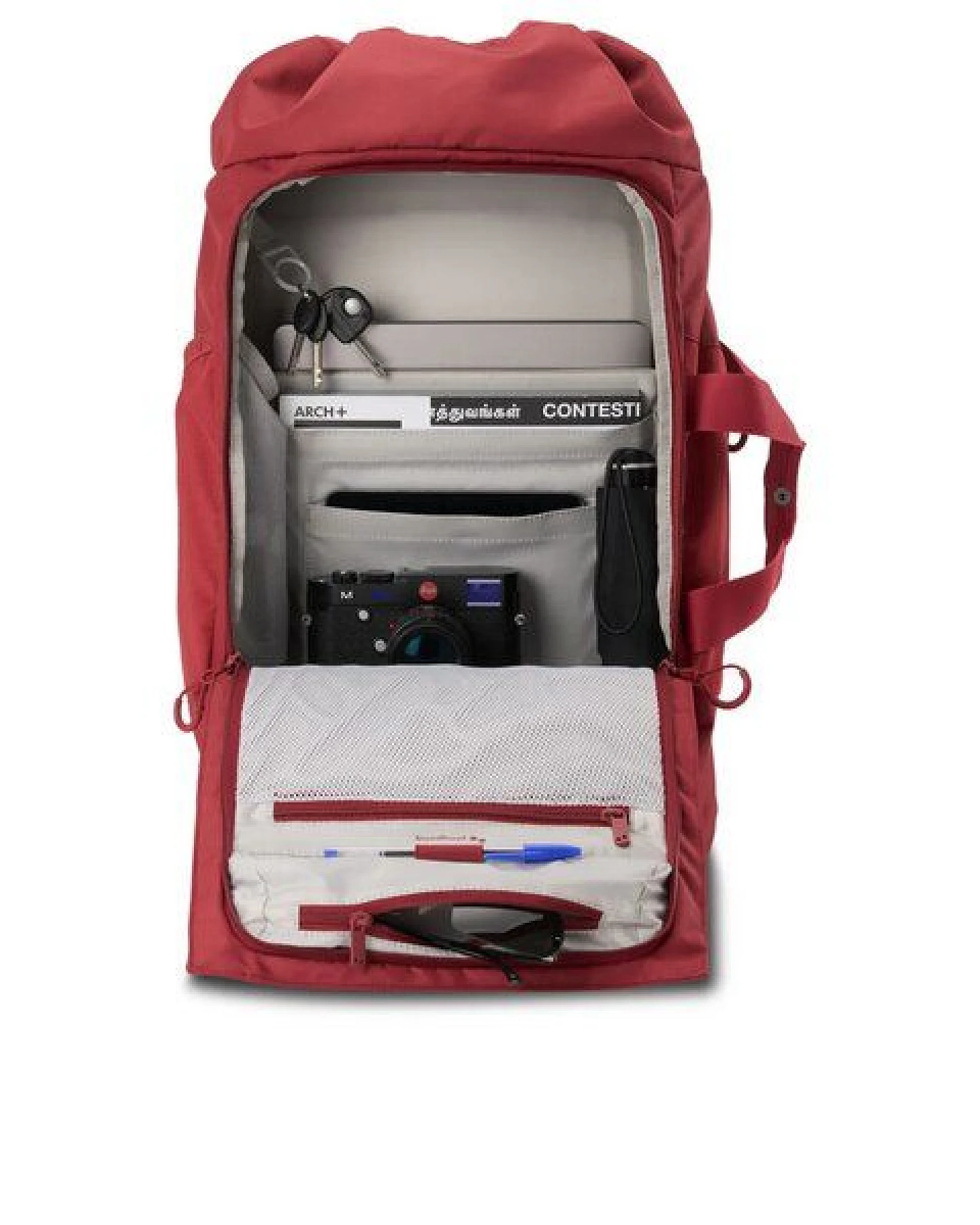 pinqponq Rucksack - Blok Medium - aus recyceltem Polyester – Ansicht 4