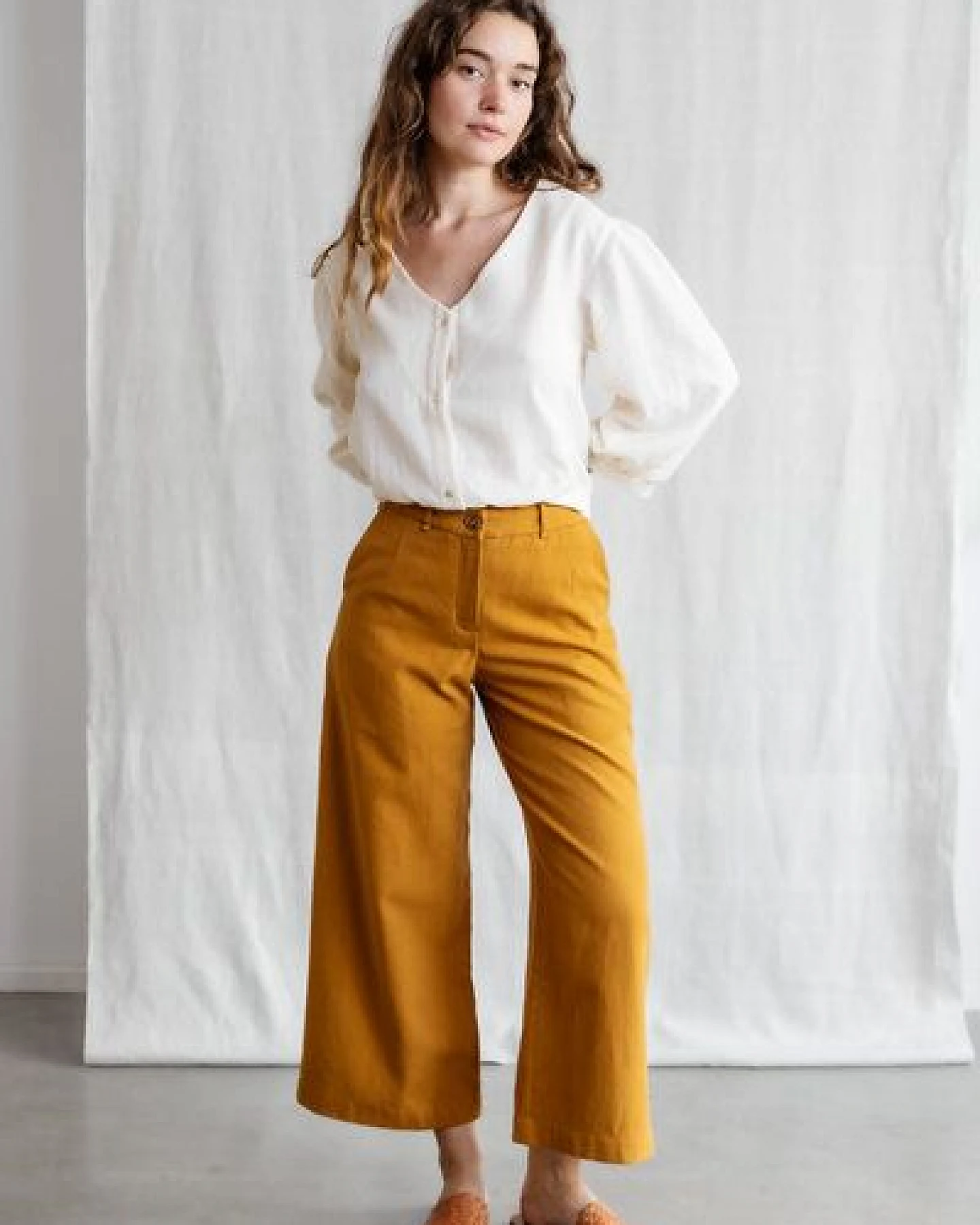 Jyoti - Fair Works Bio-Baumwoll Culotte Hemani – Ansicht 3