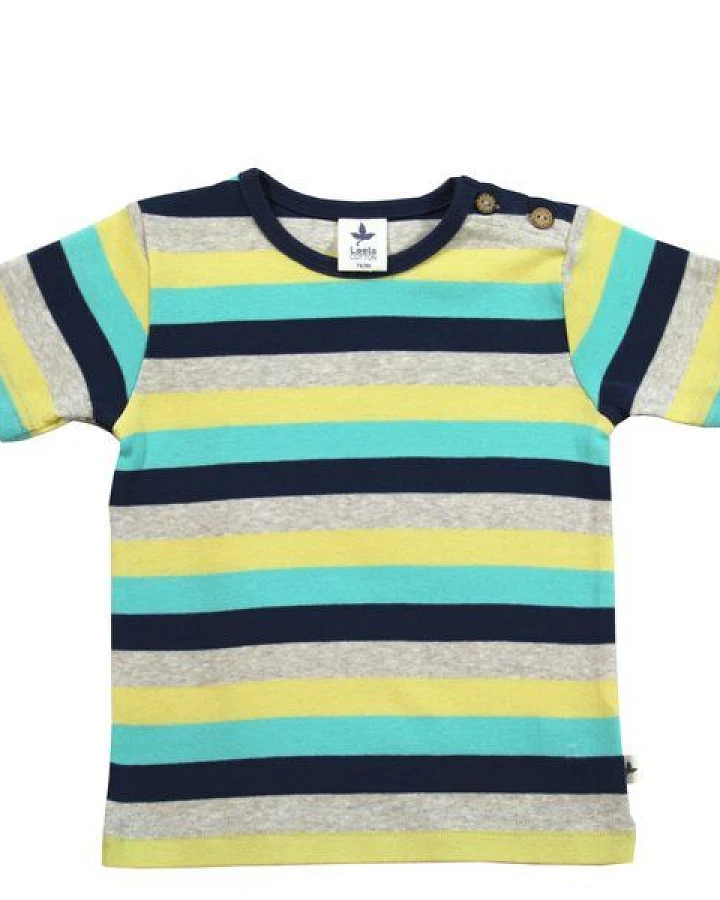 Leela Cotton Kurzarmshirt Ringelshirt Bio-Baumwolle T-shirt Gestreift Ephesus