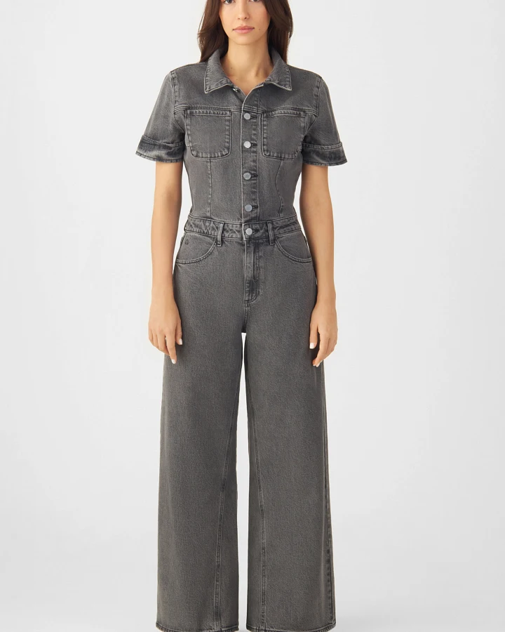 Dawn Damen vegan Overall Twitter Ss Dunkelgrau
