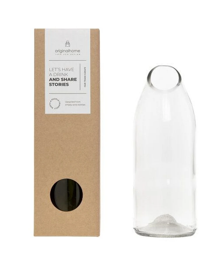 Originalhome Upcycling-Glaskaraffe in 2 Farben