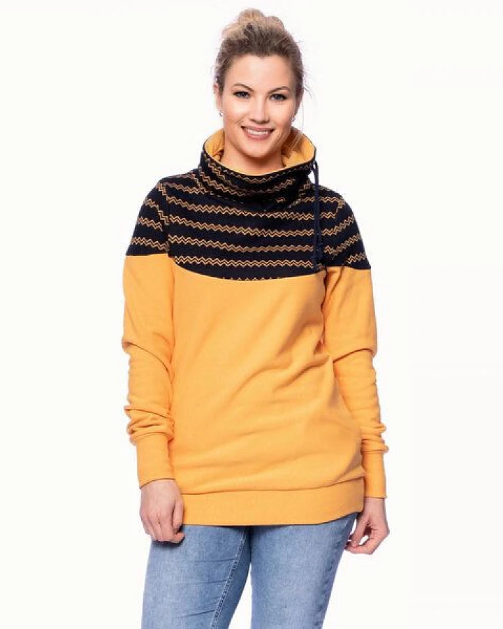 Milchshake ALAN BIO Rollkragenpullover aus Bio Baumwolle in (gelb-meliert)