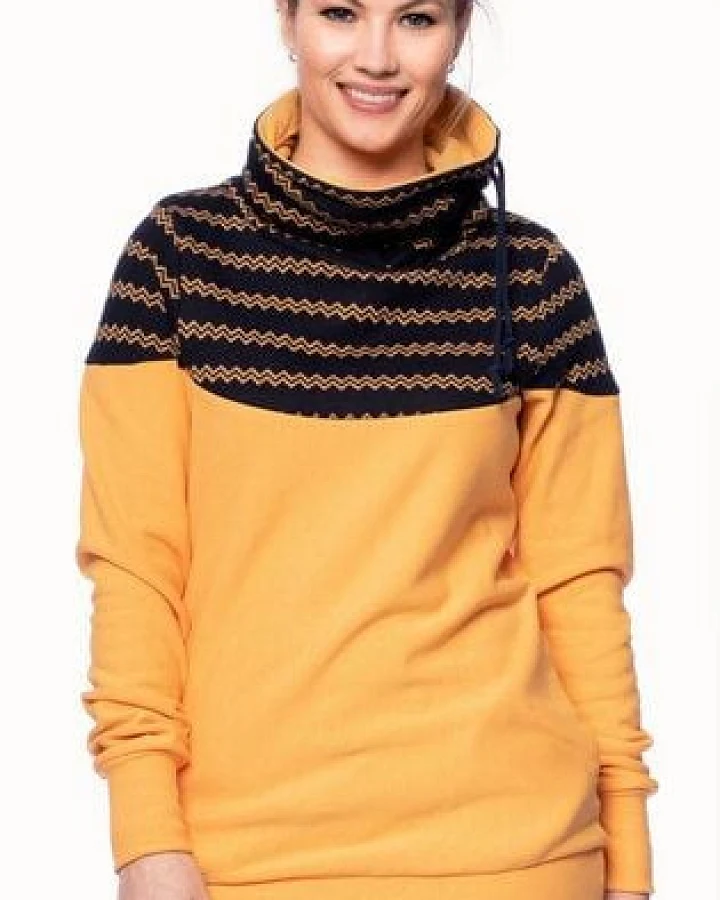 Milchshake ALAN BIO Rollkragenpullover aus Bio Baumwolle in (gelb-meliert)