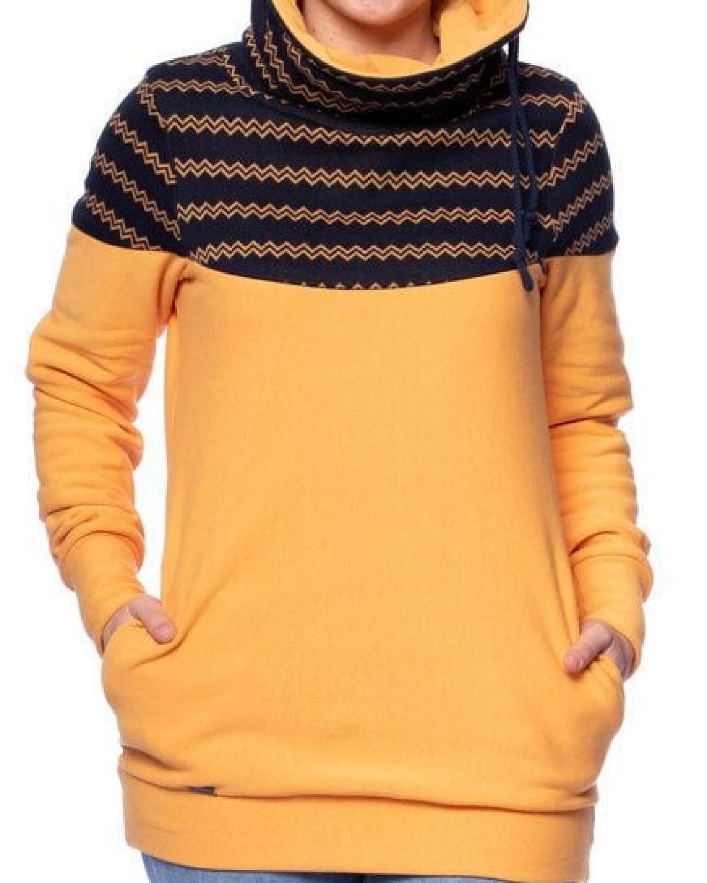 Milchshake ALAN BIO Rollkragenpullover aus Bio Baumwolle in (gelb-meliert) – Ansicht 4
