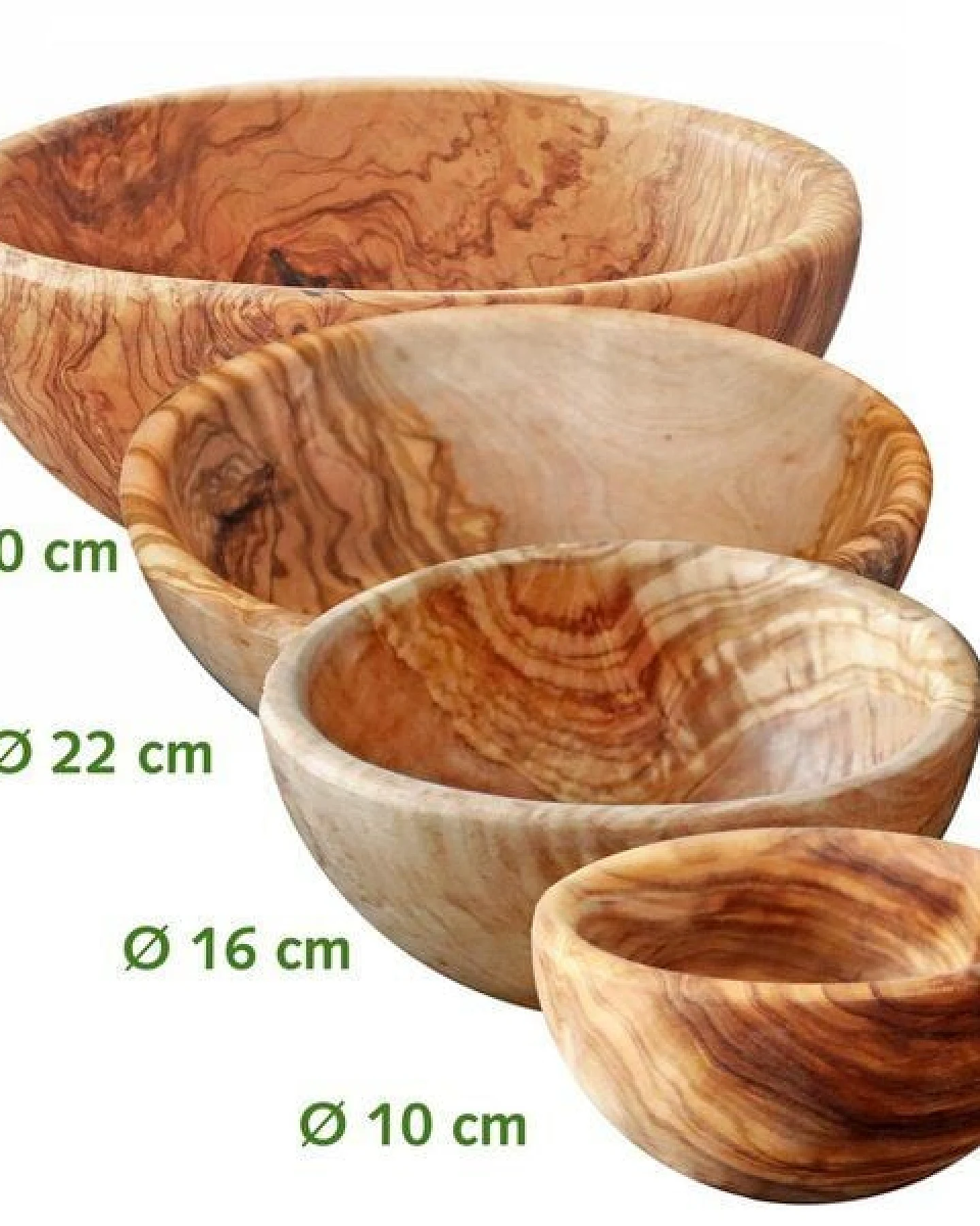 NATUREHOME Schale Olivenholz ca. 10 bis 30 cm – Ansicht 2