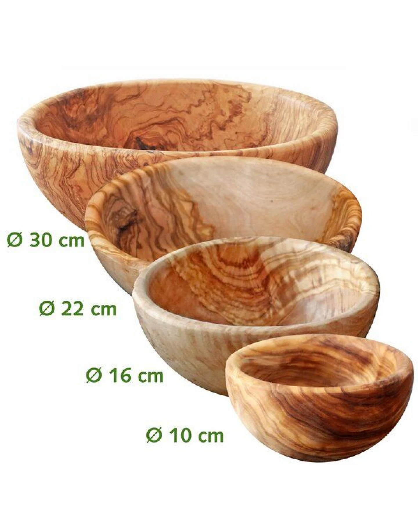 NATUREHOME Schale Olivenholz ca. 10 bis 30 cm – Ansicht 2