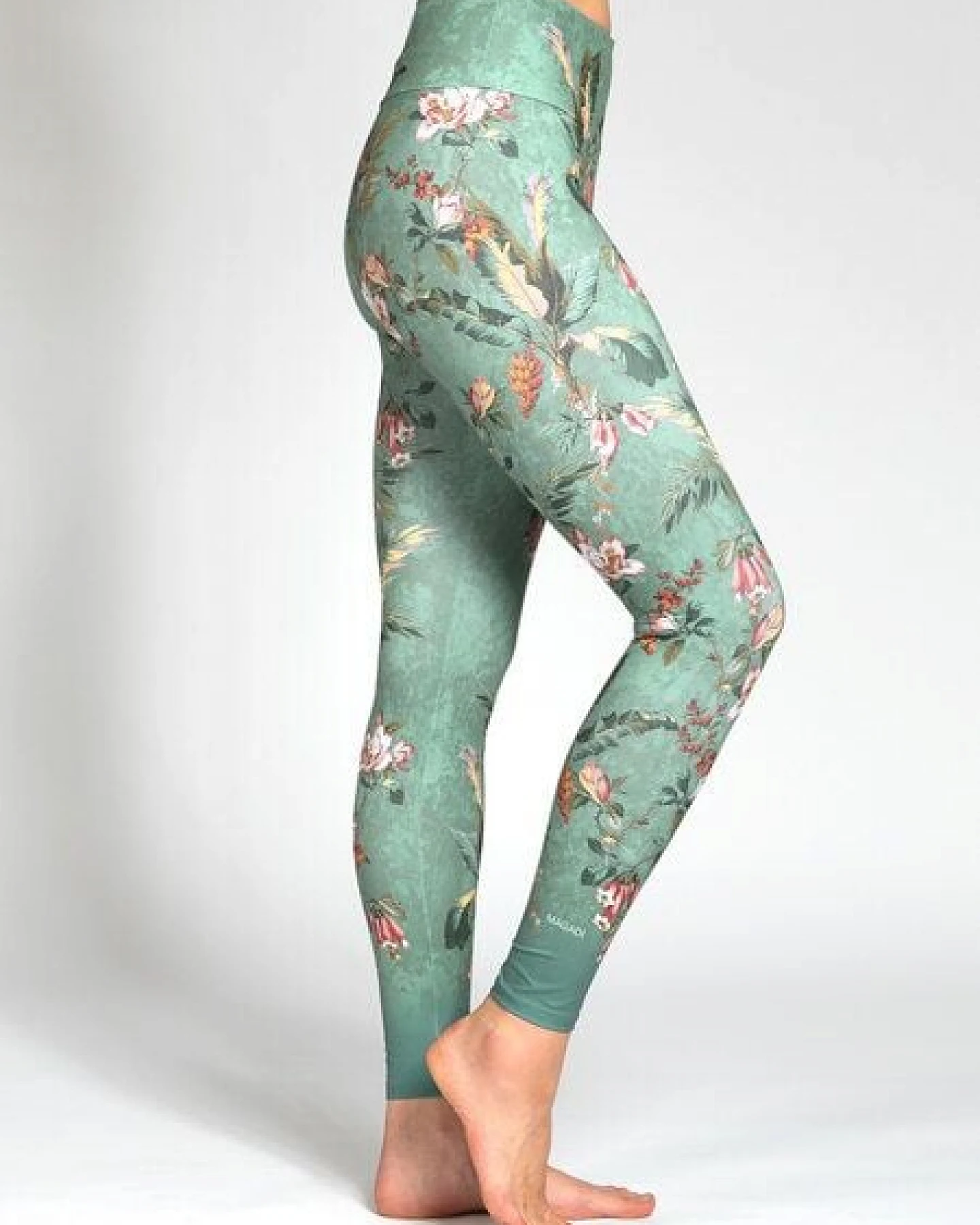Magadi Yoga Leggings SECRET GARDEN aus Komfort-Stretch mit Tasche – Ansicht 2