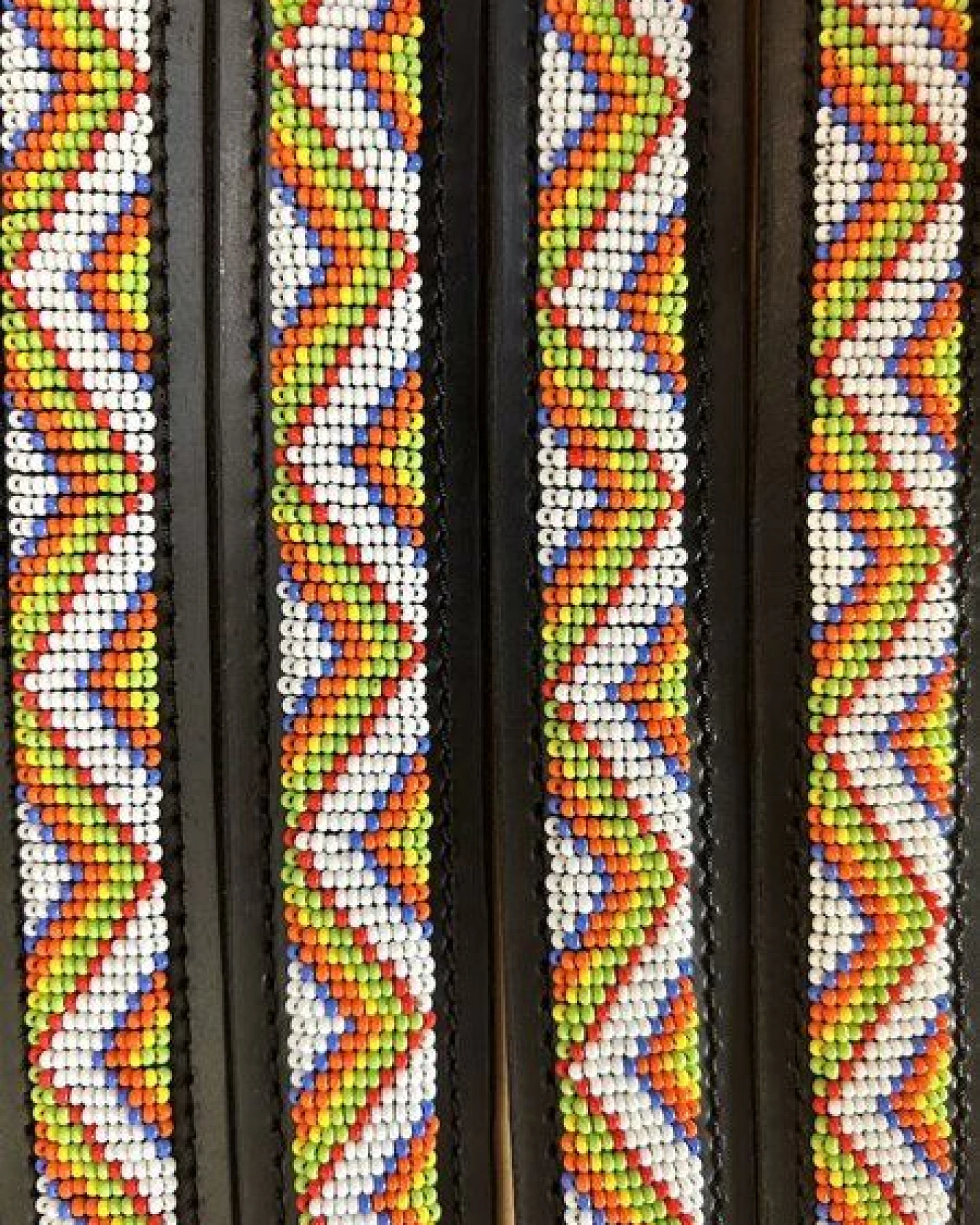 Zinj Design Massai Ledergürtel - White Moran Kenia - Unisex – Ansicht 2