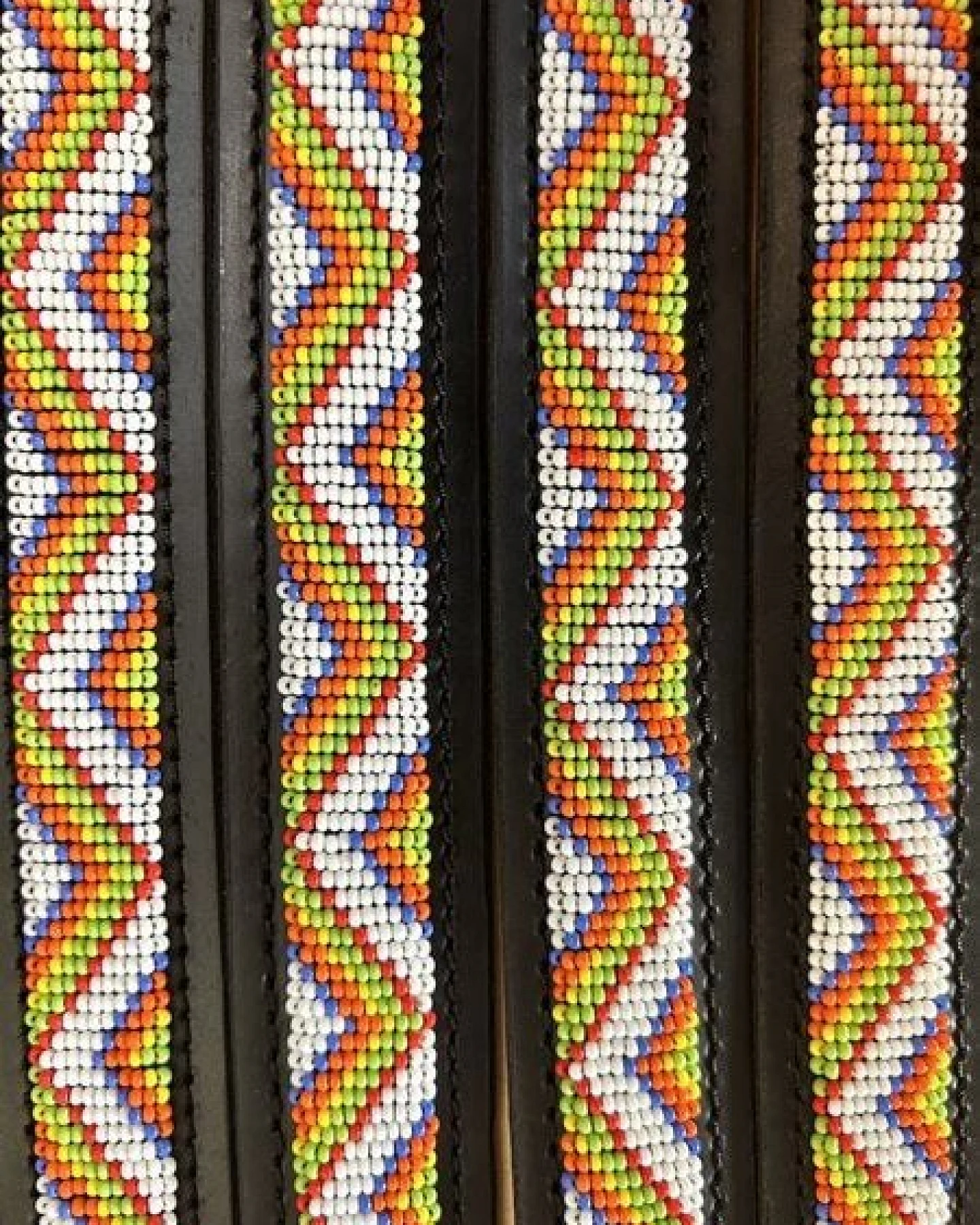 Zinj Design Massai Ledergürtel - White Moran Kenia - Unisex – Ansicht 2