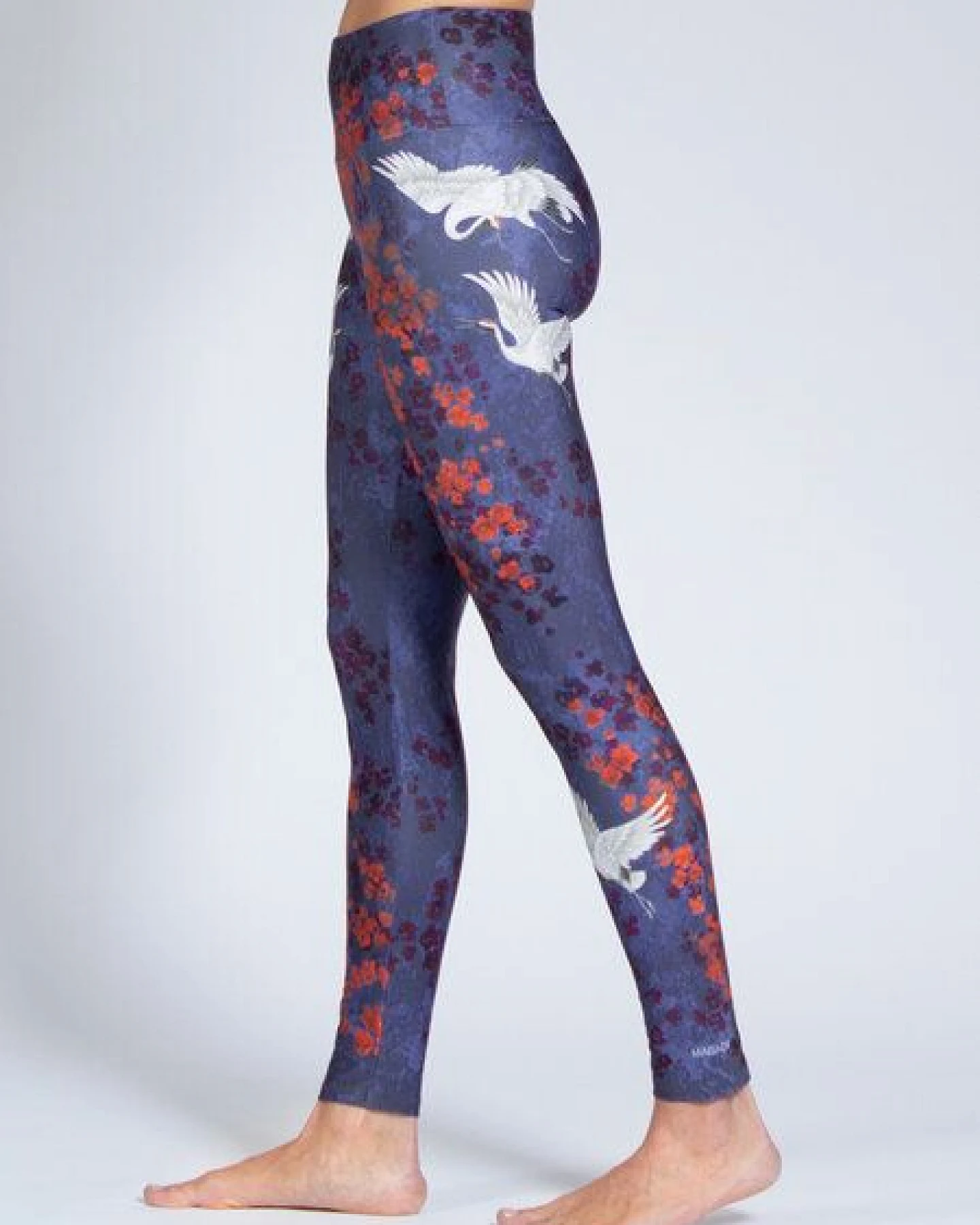 Magadi Yoga Leggings HAPPY BIRDS aus Komfort-Stretch mit Tasche – Ansicht 3