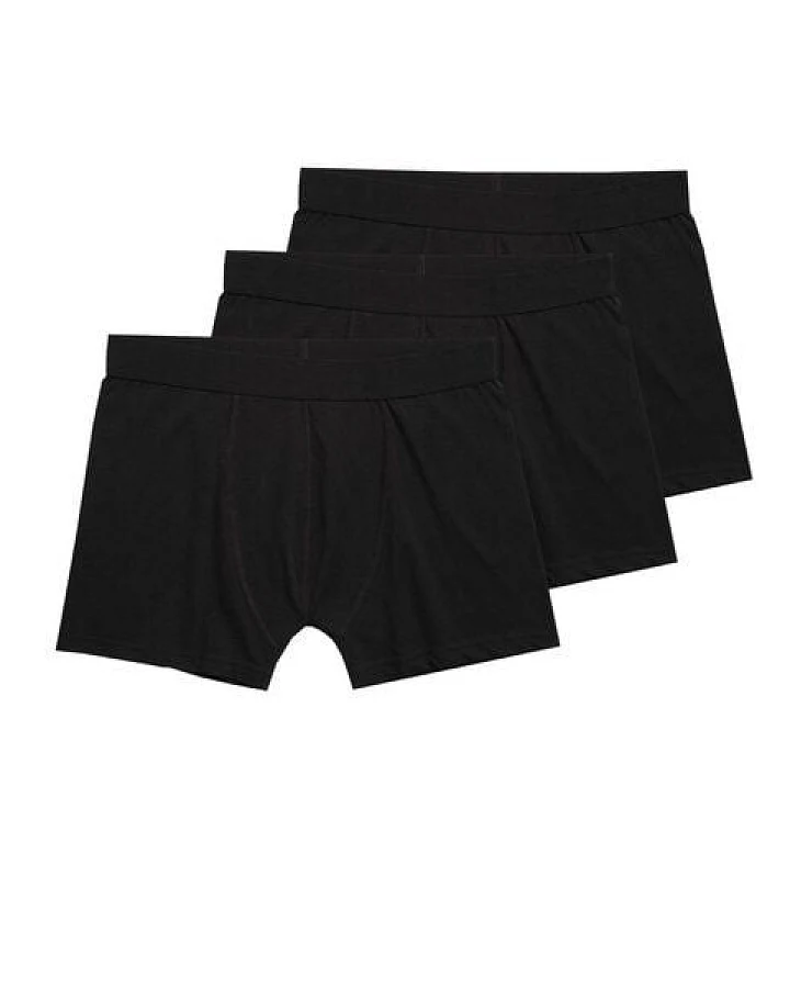 ThokkThokk 3 Pack Herren Trunks Boxershorts Black Bio Fair TT15/BTD15 (GOTS)