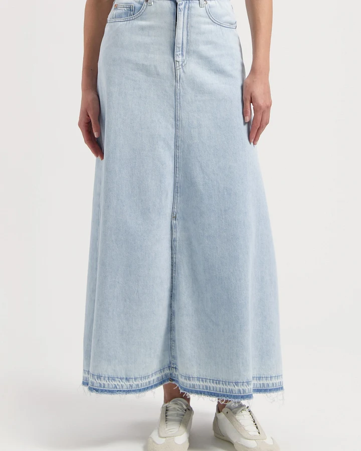 MUD Jeans Damen vegan Rock Max Loose Flow Stone Vintage Blau