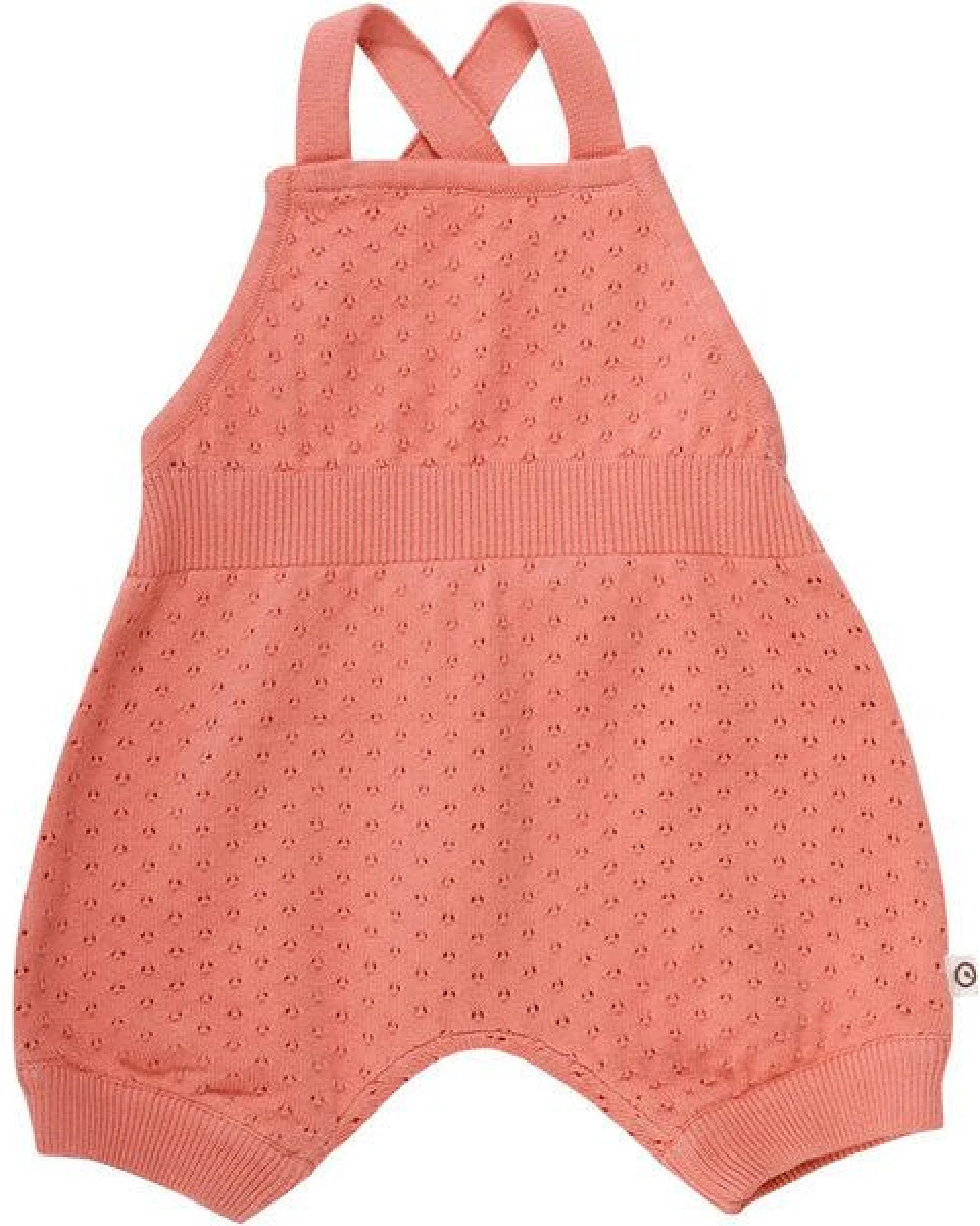 Müsli by Green Cotton Baby Strick Romper * Dot peach/ navy * GOTS – Ansicht 2