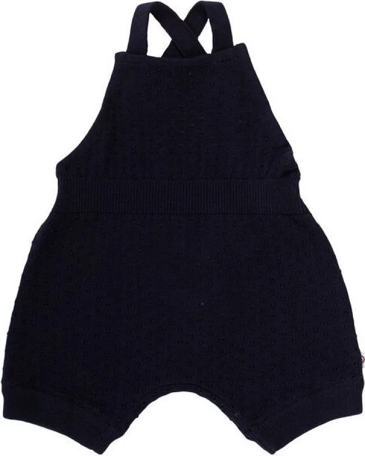 Müsli by Green Cotton Baby Strick Romper * Dot peach/ navy * GOTS