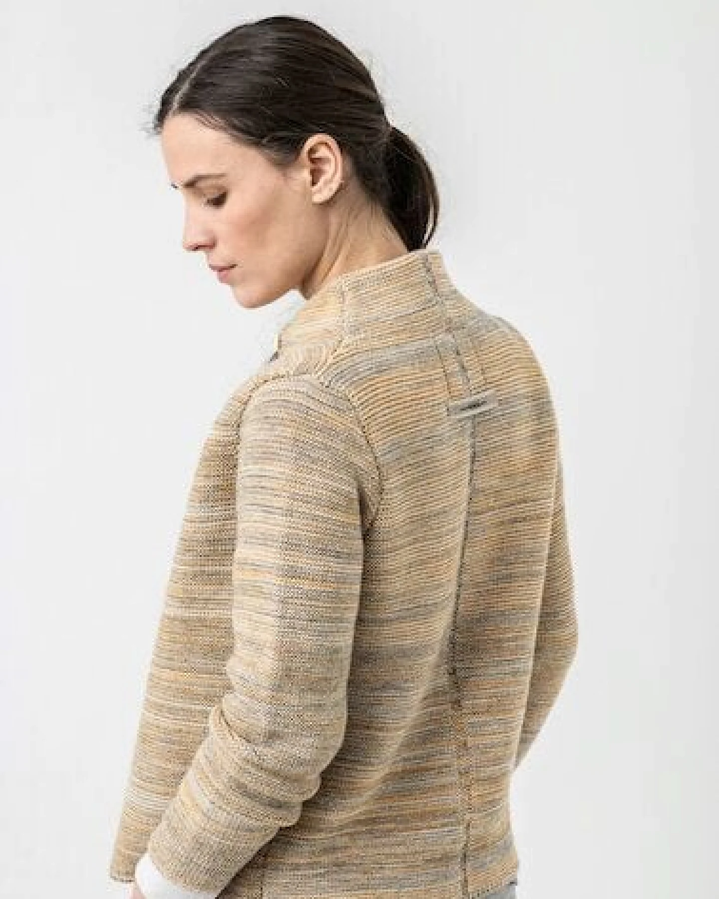 Grenz/gang Damen Strickjacke ELLY aus Schurwolle (kbT) - mouliné – Ansicht 2