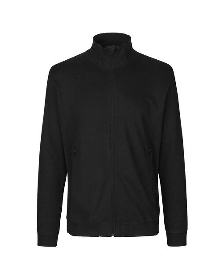 Neutral® Herren Unisex Sweatjacke ohne Kapuze hoher Kragen