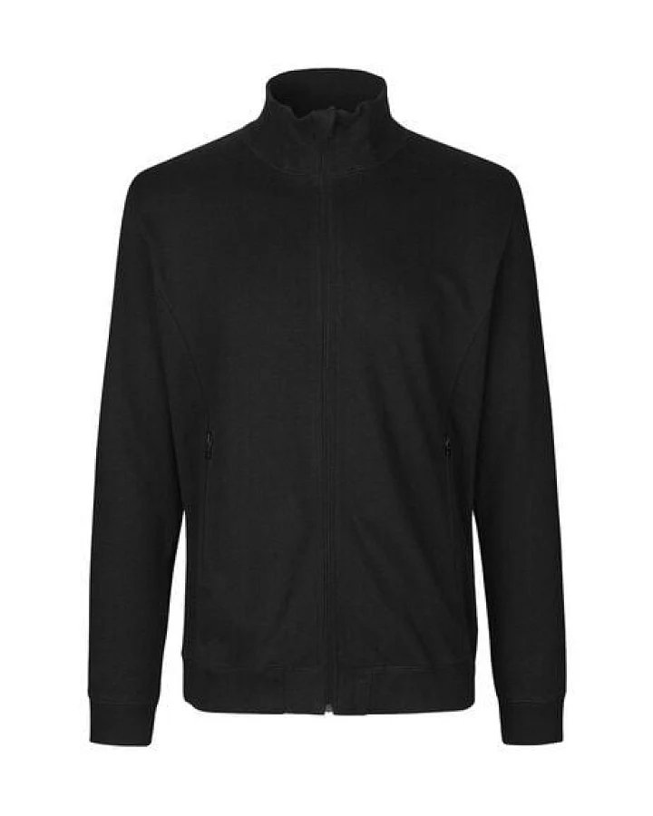 Neutral® Herren Unisex Sweatjacke ohne Kapuze hoher Kragen