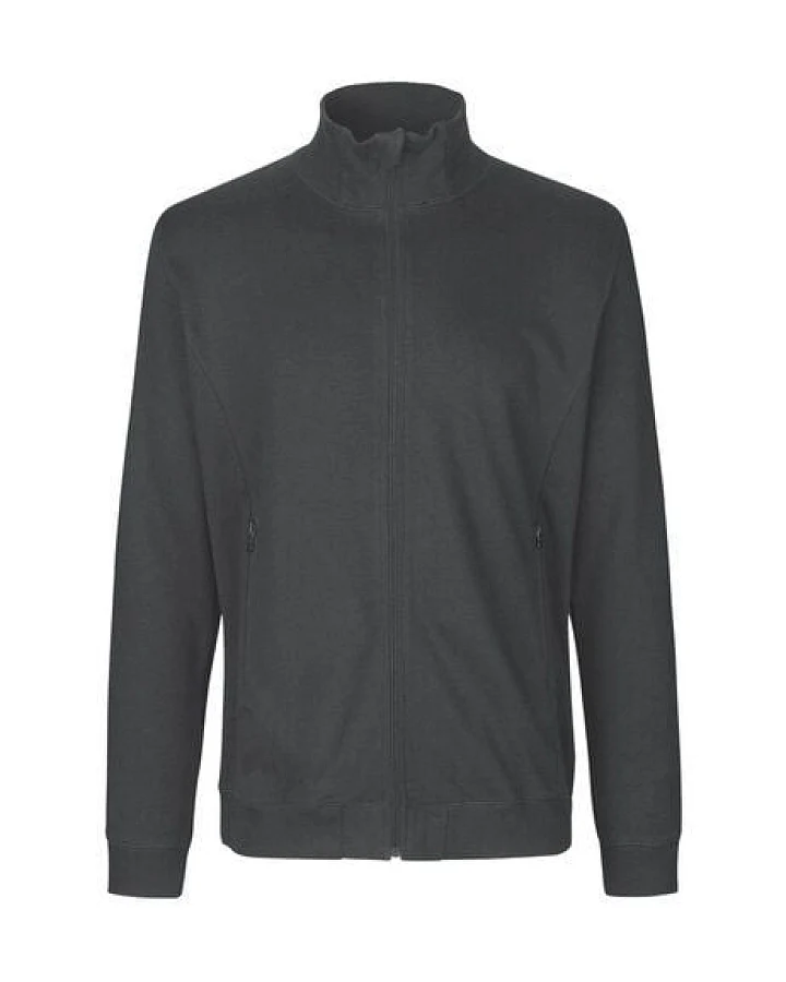 Neutral® Herren Unisex Sweatjacke ohne Kapuze hoher Kragen
