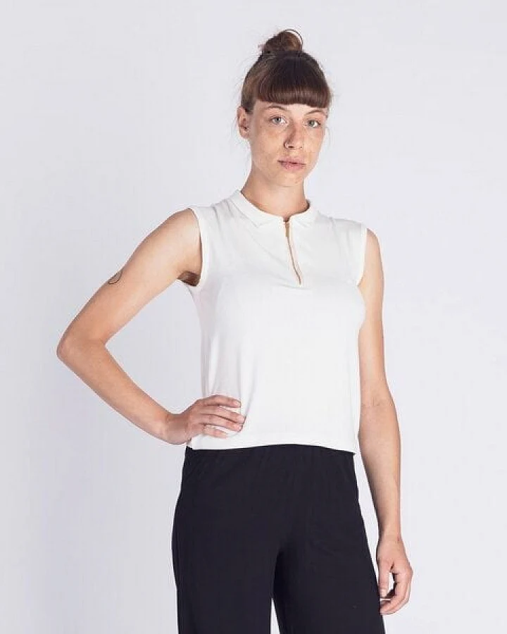 Degree Clothing Damen Top aus Bio-Baumwolle - Half-Zip Reißverschluss