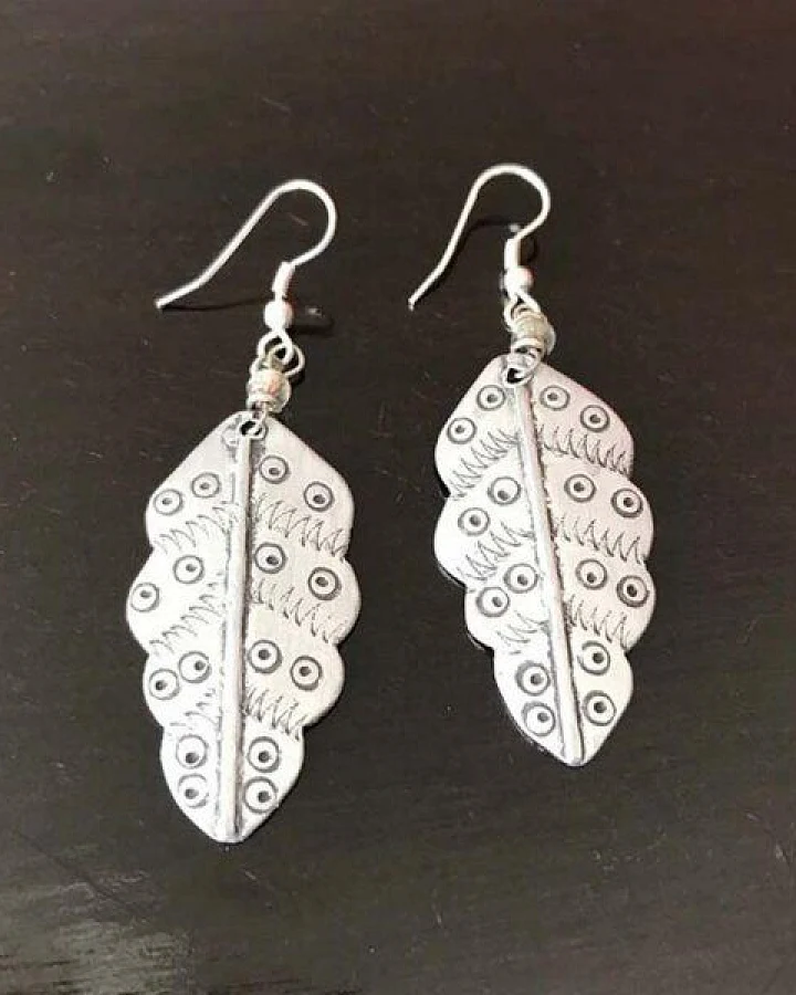 Bawa Hope Ohrringe Aluminium "Blatt" recycelt