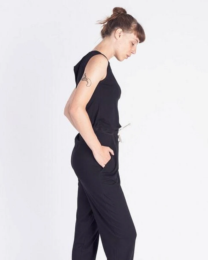 Degree Clothing Damen Jumpsuit aus Bio-Baumwolle - Riviera - schwarz