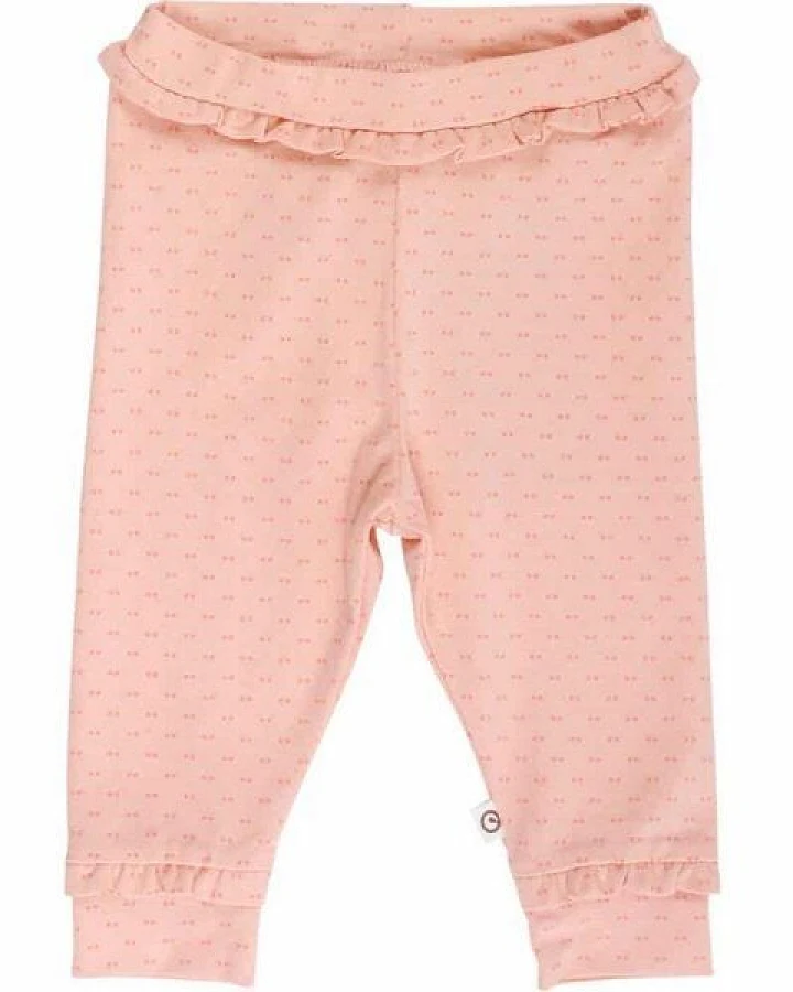 Müsli by Green Cotton Leggings * Dot Frill Pants peach *