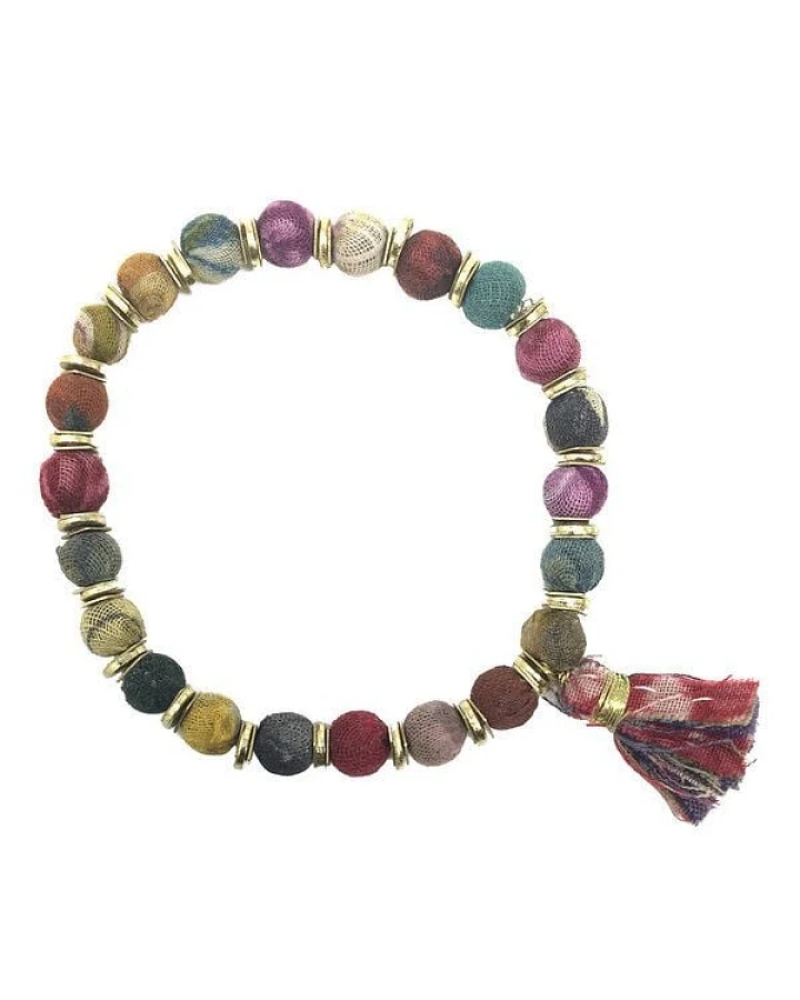Worldfinds Kantha Armband Sequined