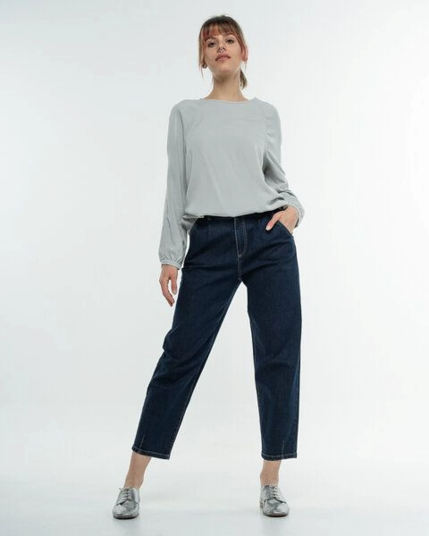 Alma & Lovis High Waist Jeans aus Bio-Baumwolle – Ansicht 3
