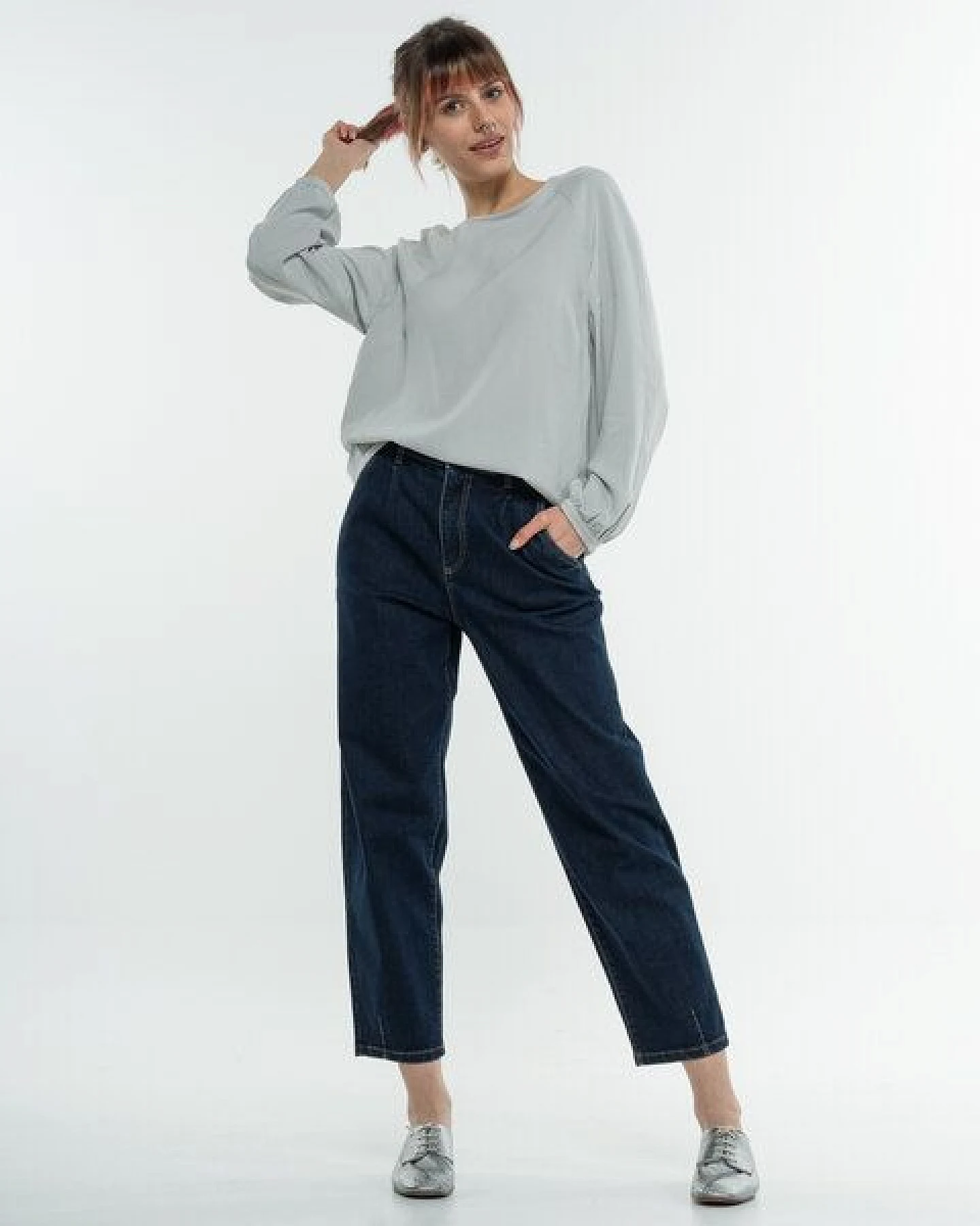 Alma & Lovis High Waist Jeans aus Bio-Baumwolle – Ansicht 2