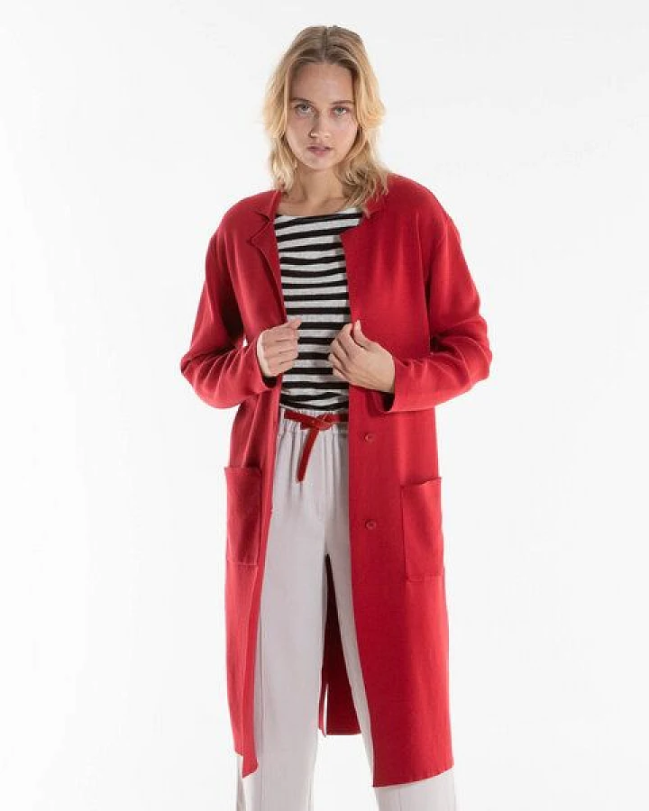 Alma & Lovis Strickmantel aus Bio-Baumwolle