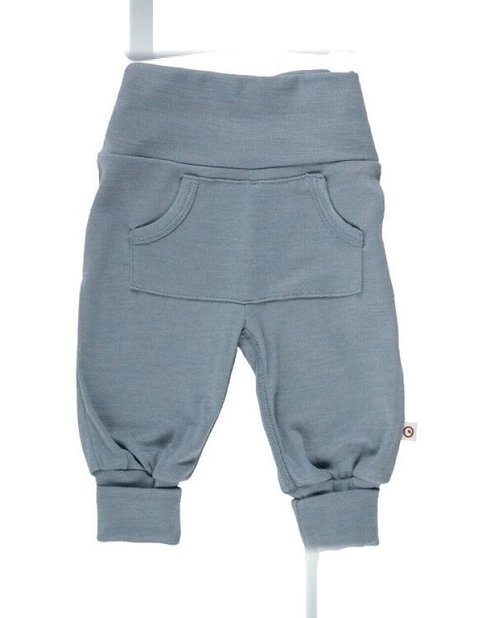 Müsli by Green Cotton Wolle Seide Baby Hose * Lagoon green *