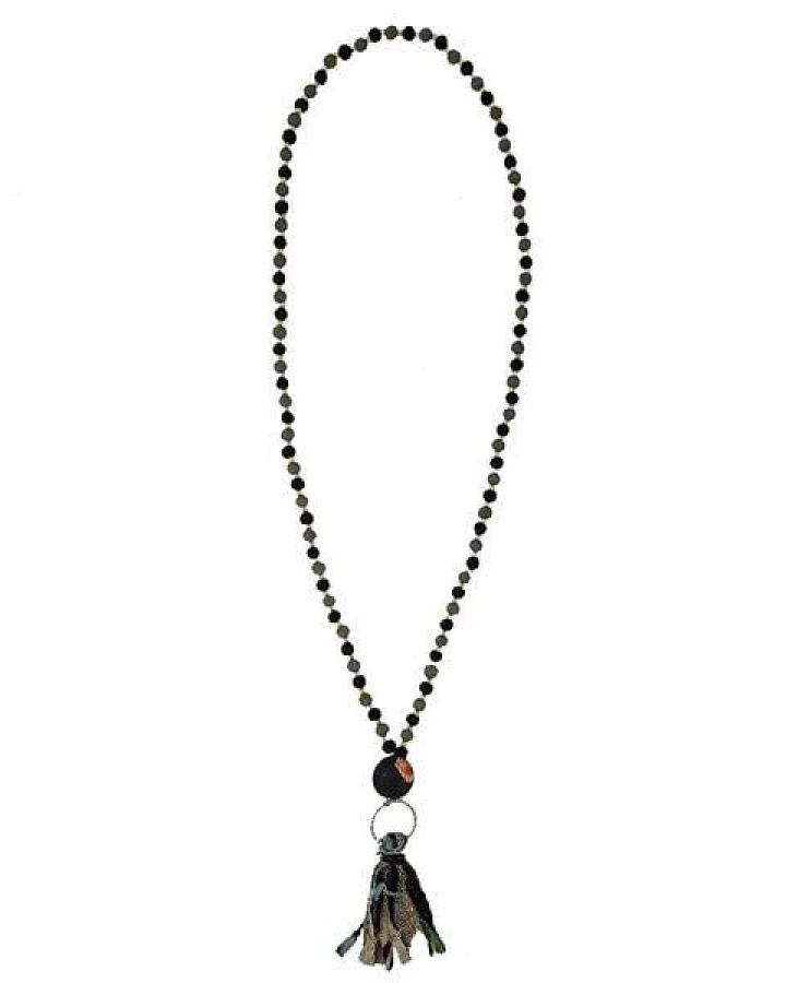 Worldfinds Kantha Tassel Necklace