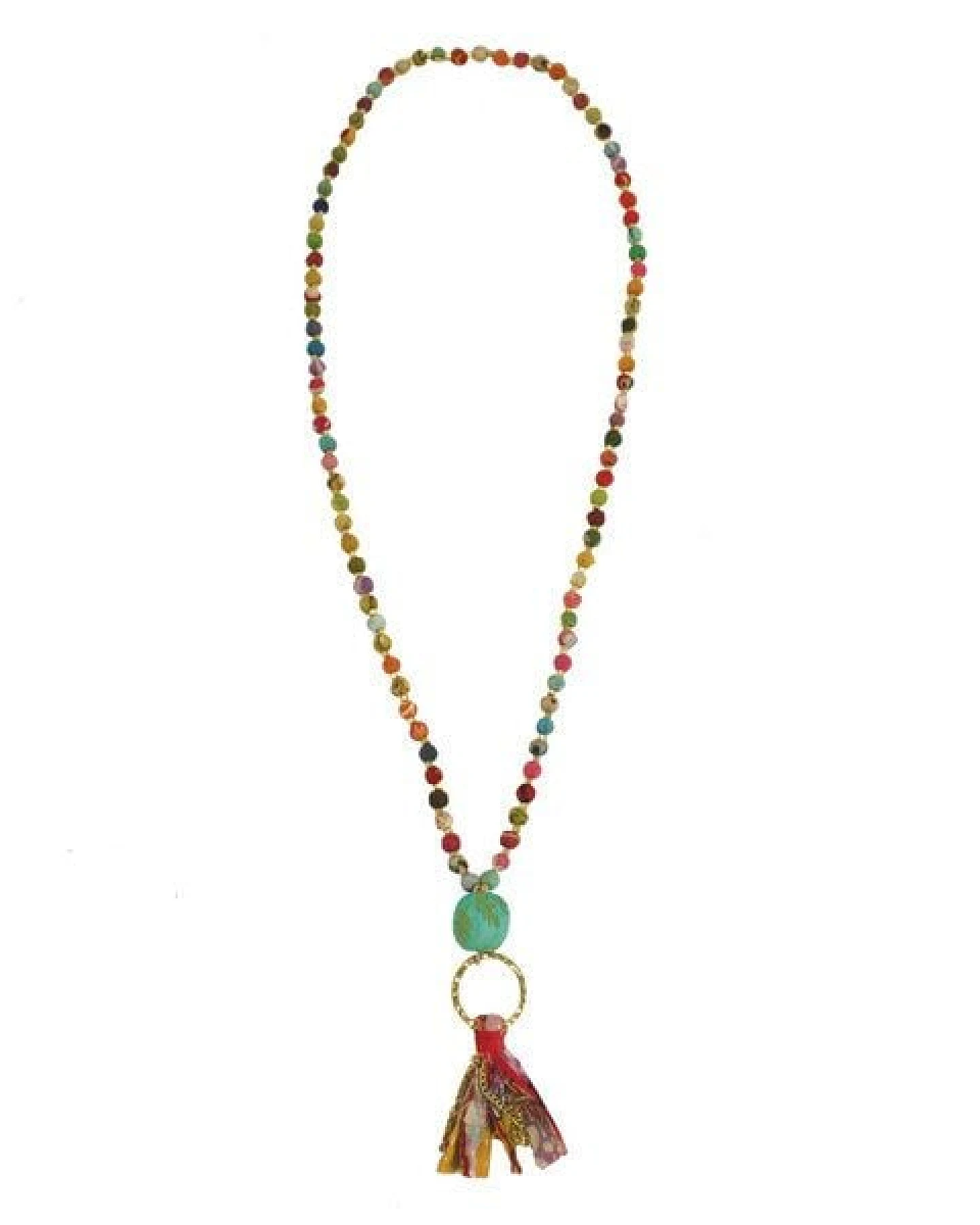 Worldfinds Kantha Tassel Necklace – Ansicht 2